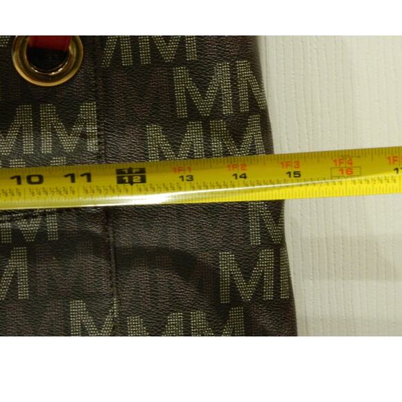 MFK Collection M Logo Stylish Tote Vegan Leather - Picture 4 of 7